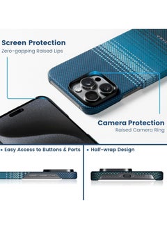 PITAKA pitaka Case for iPhone 15 Pro Max, Slim & Light iPhone 15 Pro Max Case MagSafe 6.7-inch with a Case-Less Touch Feeling, 1500D Aramid Fiber Made MagEZ Case 5 - Moonrise  - Image 3
