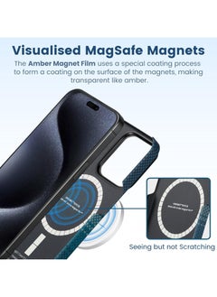 PITAKA pitaka Case for iPhone 15 Pro Max, Slim & Light iPhone 15 Pro Max Case MagSafe 6.7-inch with a Case-Less Touch Feeling, 1500D Aramid Fiber Made MagEZ Case 5 - Moonrise  - Image 5