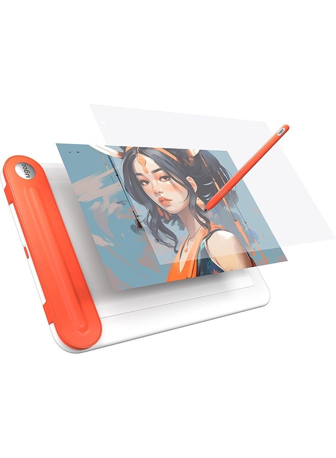 Ugee UGEE Q8W Drawing Tablet with Bluetooth 5.0, Tracing Drawing Pad with 8.5 x 6 inches Large Active Area,Computer Digital Graphic Tablet with 8192 Levels Battery-Free Support Windows/Mac/Chrome/Android  - Image 1