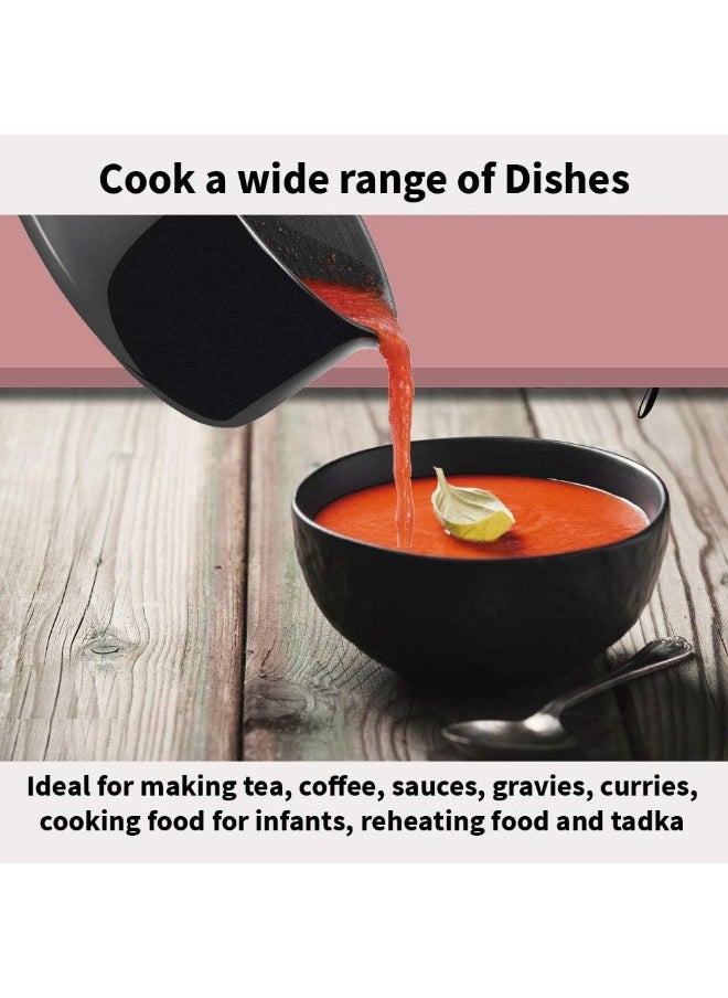 Hawkins Hawkins Futura Hard Anodised Saucepan Without LID and Induction Compatible Base, 18cm, 2 Liters, Black  - Image 5