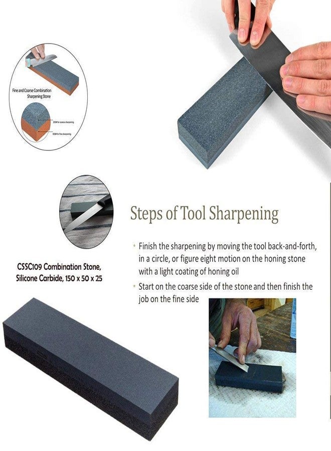 EVEN Silicone Carbide Combination Stone for Sharpening Both Knives and Tools (Black) - Image 2
