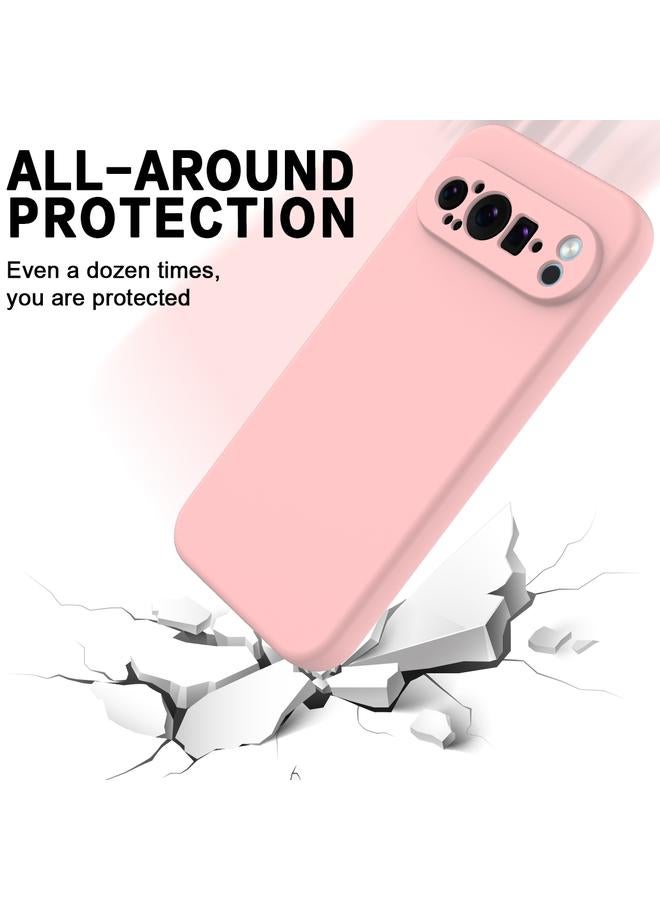 Zaboon Case For Google Pixel 9 Pro XL Pure Color Liquid Silicone Shockproof Phone Case - Image 4