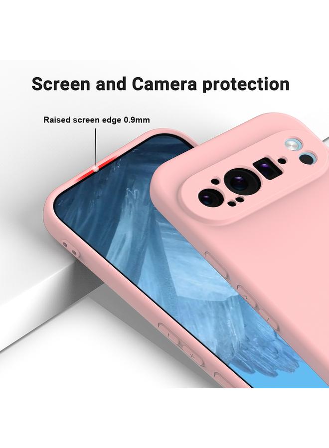 Zaboon Case For Google Pixel 9 Pro XL Pure Color Liquid Silicone Shockproof Phone Case - Image 3