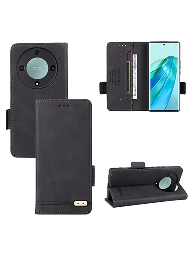 Honor X9a/X9A 5G Flip Wallet Case Cover,PU Leather Flip Folio Case with Card Holders TPU Inner Shell Phone Foldable Stand Shockproof Anti-Scratch  - Image 1