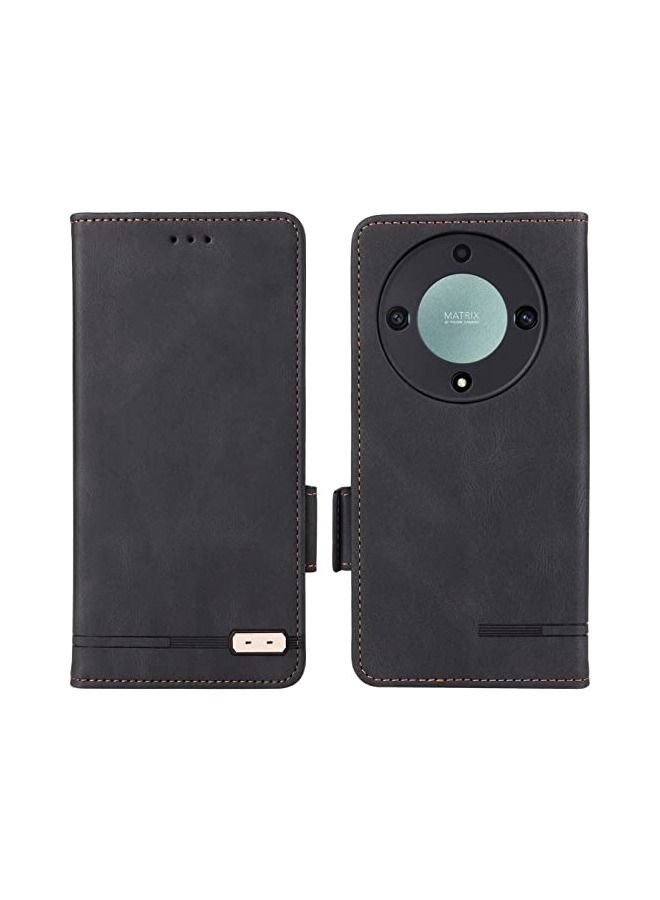 Honor X9a/X9A 5G Flip Wallet Case Cover,PU Leather Flip Folio Case with Card Holders TPU Inner Shell Phone Foldable Stand Shockproof Anti-Scratch  - Image 2