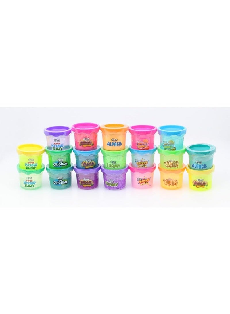 Slimy Super Multi Sensory Set Octagon Version with 19pcs 2oz Unit Pack, Gift Set for Boys and Girls, Fun, Safe and Non-Toxic Slime Toy - Image 2