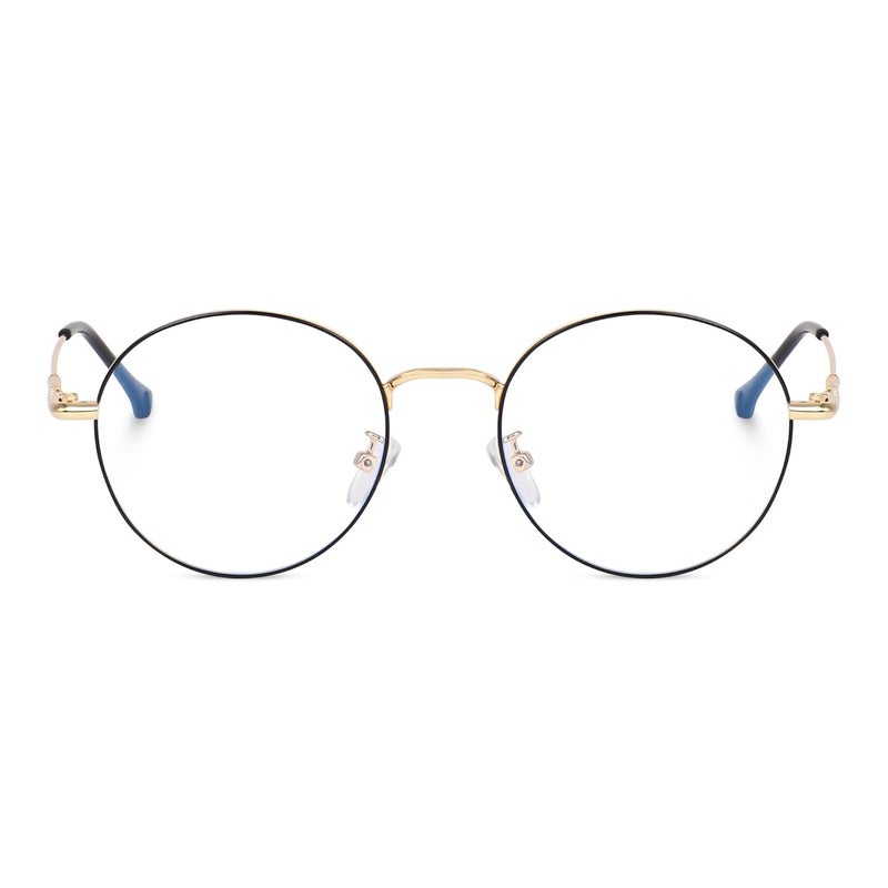 Dervin Zero Power Computer Bluelight Blocking Glasses For Men and Women | Blue Cut Computer Glasses | Full Rim Oval Shape Glasses | Anti Glare, Lightweight & Blocks Harmful Rays - Image 2