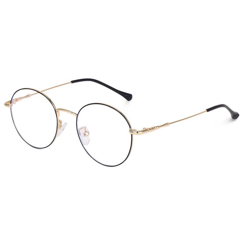 Dervin Zero Power Computer Bluelight Blocking Glasses For Men and Women | Blue Cut Computer Glasses | Full Rim Oval Shape Glasses | Anti Glare, Lightweight & Blocks Harmful Rays - Image 1
