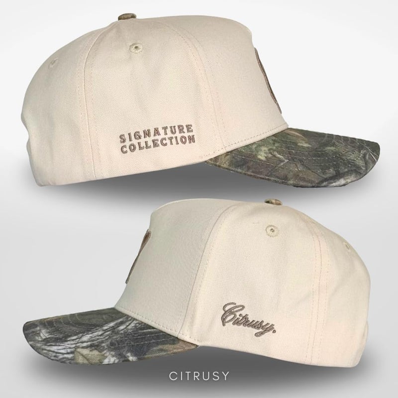CITRUSY Vintage Fashion Trucker Hat | Men & Women | Embroidered Western Trendy Baseball Caps | Country Cute Retro Hats for Cowgirls & Cowboys | Camo Red Cotton | Snapback Hat (Signature C. | Camo) - Image 3