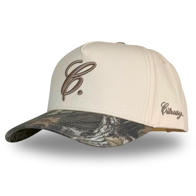 CITRUSY Vintage Fashion Trucker Hat | Men & Women | Embroidered Western Trendy Baseball Caps | Country Cute Retro Hats for Cowgirls & Cowboys | Camo Red Cotton | Snapback Hat (Signature C. | Camo) - Image 1