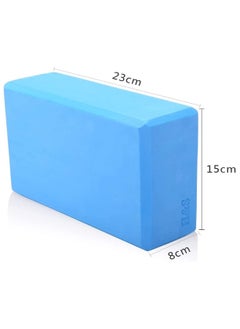 SKY-TOUCH Yoga Block Brick 2 Pack, Non-Slip Yoga Block Brick Foam Home Exercise Fitness Gym High-density EVA Foam Blocks for improved Stretching in Yoga, Pilates, and Fitness Blue  - Image 2
