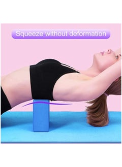 SKY-TOUCH Yoga Block Brick 2 Pack, Non-Slip Yoga Block Brick Foam Home Exercise Fitness Gym High-density EVA Foam Blocks for improved Stretching in Yoga, Pilates, and Fitness Blue  - Image 4