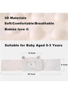 bbet Baby Colic And Gas Relief Bellyband, Heated Tummy Wrap, Baby Swaddle Belly Protector Heated For Upset Stomach And Soothes Gas（White）  - Image 2