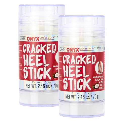 Onyx Professional Cracked Heel Repair Balm Stick for Dry Cracked Feet Treatment Coconut Scent 2 pack  Moisturizing Foot Balm Rolls On No Mess Like Foot Cream or Foot Lotion Heel Treatment