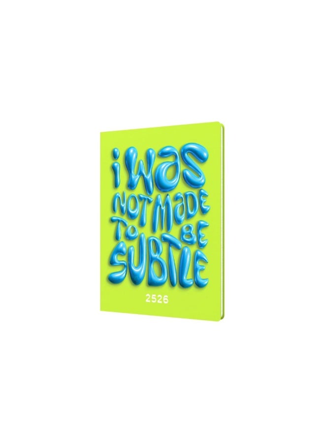 Collins Collins Affirmation 12 Month Planner, July 2025-July 2026 Week-to-View Diary, A5 Hard Cover, Green  - Image 1