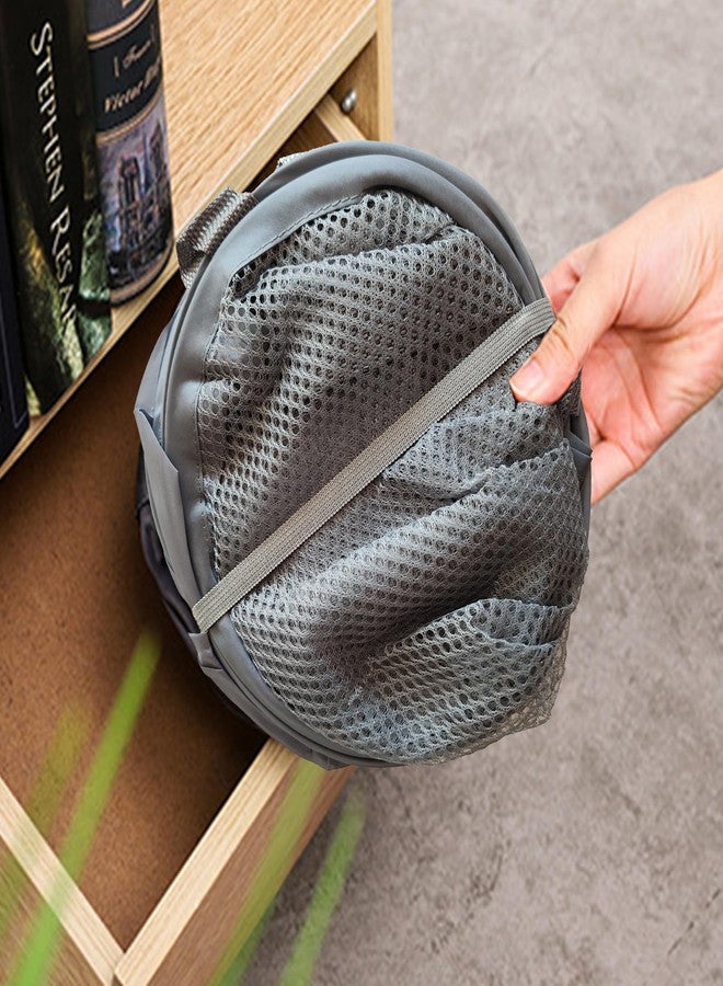 FOAYACCY Pop Up Mesh Laundry Hamper with Large Capacity and Breathable Design Foldable, and Portable for Easy Storage and Transport Ideal for Clothes, Toys, side bag, large opening, reinforced handle(1, Gray) - Image 5