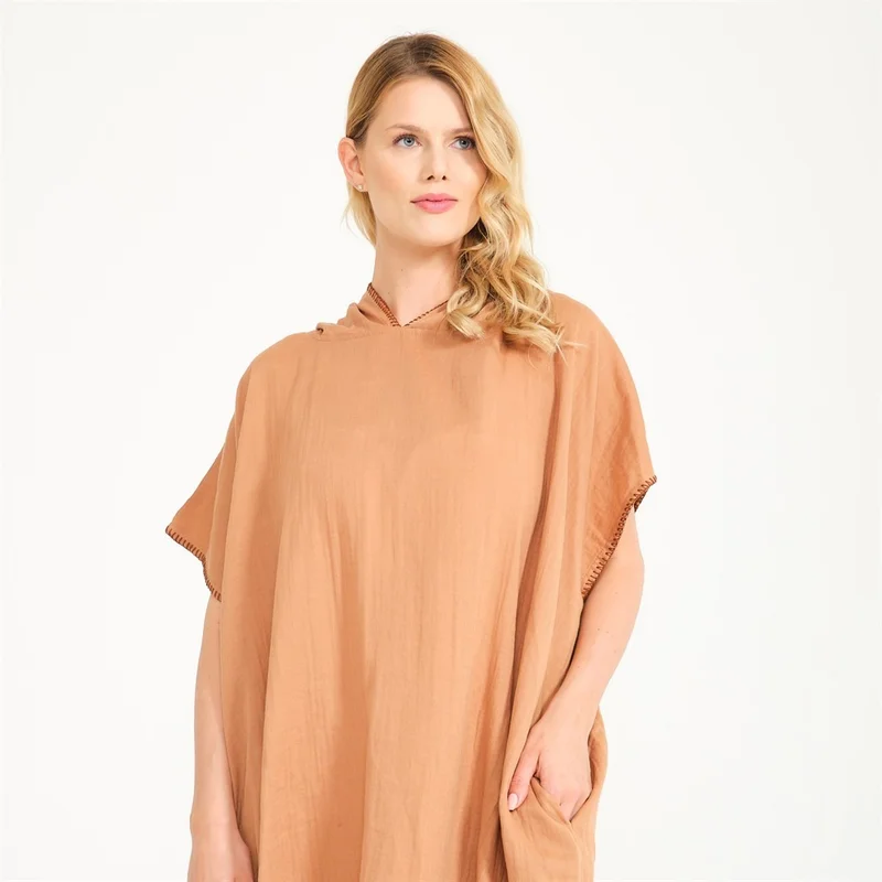 ميسبيغا Unisex Muslin Hooded Surf Adult Poncho