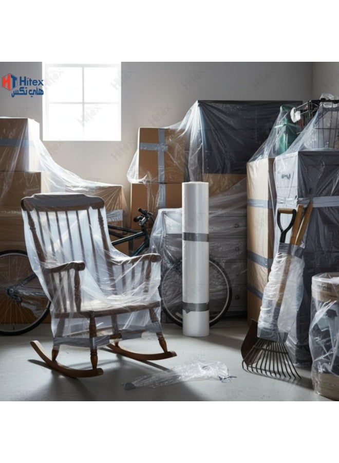 Hitex Transparent Polythene Sheet – Multipurpose Plastic Sheeting Waterproof, Dustproof & Durable Ideal for Painting, Floor Covering, Construction & Outdoor Protection - Image 5