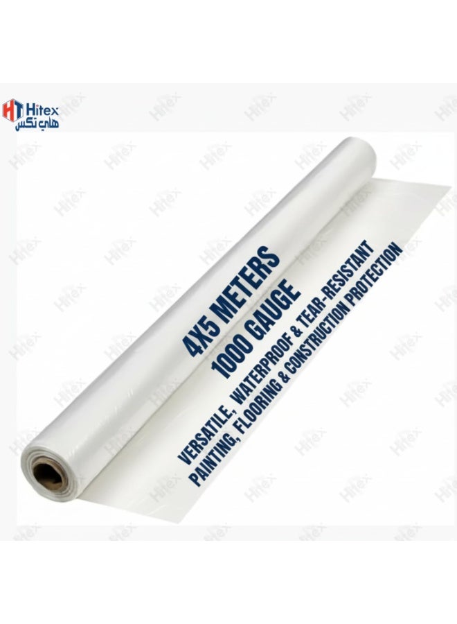 Hitex Transparent Polythene Sheet – Multipurpose Plastic Sheeting Waterproof, Dustproof & Durable Ideal for Painting, Floor Covering, Construction & Outdoor Protection - Image 3