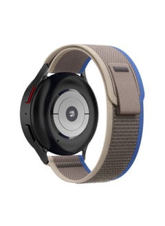 Sporty Style 22mm Trail Loop Nylon Bands Compatible With Huawei GT3 46MM 2022, Adjustable Woven Nylon Braided Sport Gray Blue