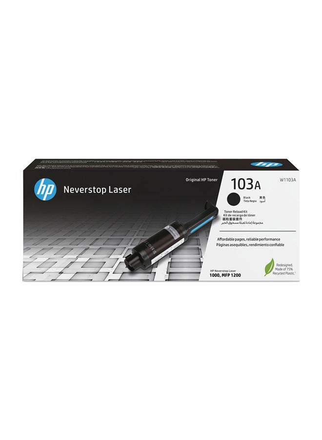 HP خرطوشة حبر 103A أصلية بلون أسود طراز W1103A أسود - Image 2