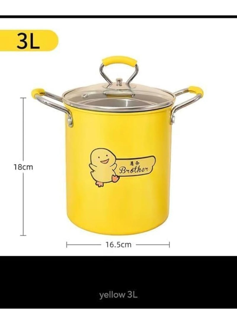 frying pan, 3 liters, with basket and glass lid - Image 3