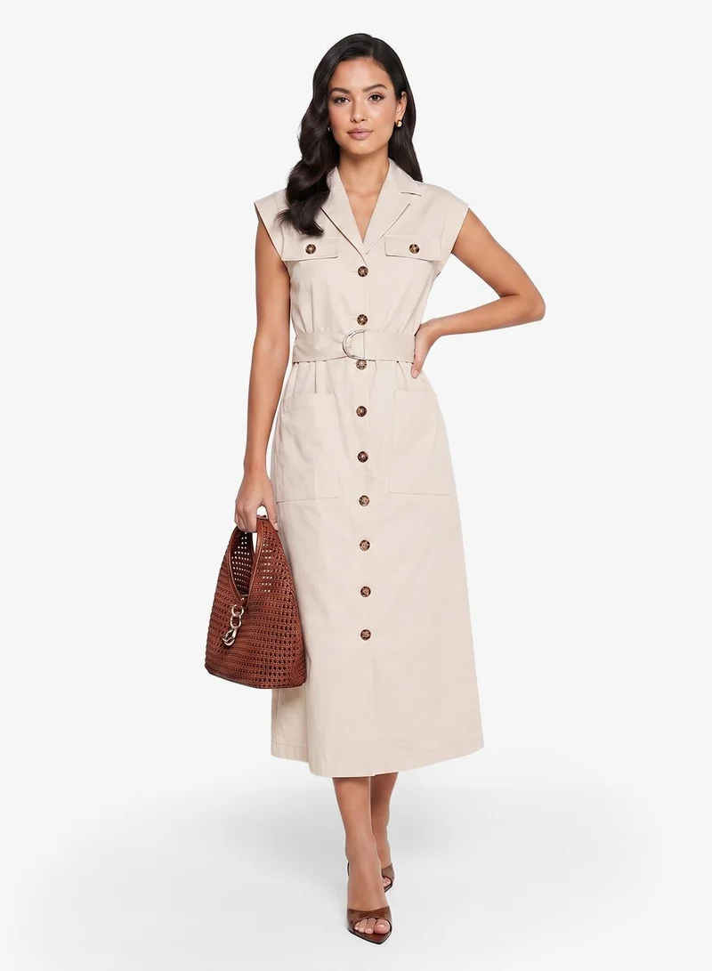 Ella Belted Midi Dress