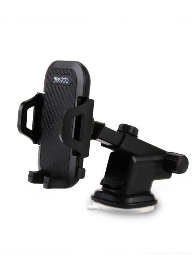 Yesido C23 Universal Car Phone Holder Stand Dashboard Windshield GPS Car Mount Bracket Sucker Mobile Phone Holder Under For 6.4 inch devices - Image 1
