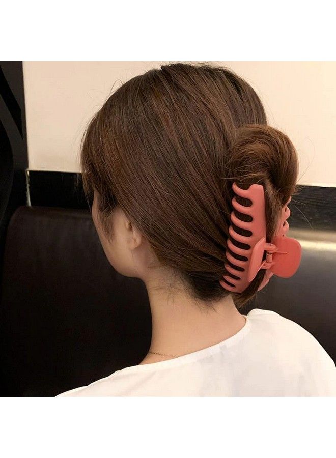Pactiv Hair Claw Clips For Women Strong Hold Matte Clips For Thick Hair Fashion Hair Styling Accessories For Girls Large Hair Clips For Women Thick Hair Round Clip (Pack Of 3) - Image 5