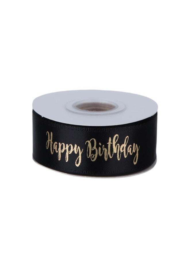 Meseey Satin Ribbons for Bouquet & DIY Gift Wrapping, Craft Bow Making - Perfect for Wedding Decor & Party Supplies; Black - Image 2