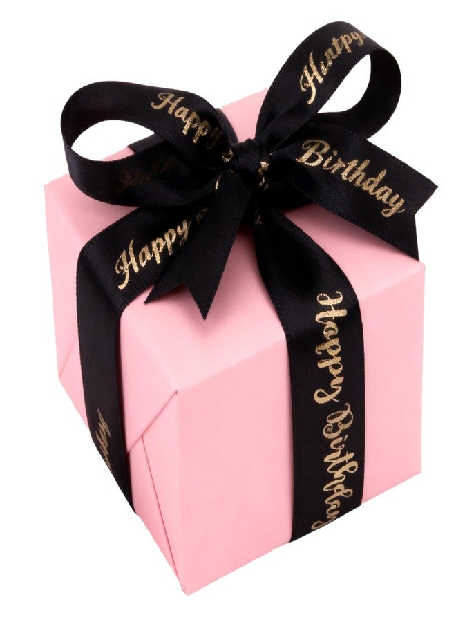 Meseey Satin Ribbons for Bouquet & DIY Gift Wrapping, Craft Bow Making - Perfect for Wedding Decor & Party Supplies; Black - Image 3