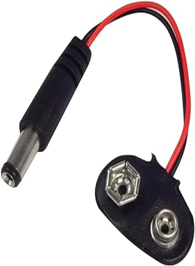 2724707345230 Male Line Battery Adapter for Arduino Uno R3 (DC 9V)