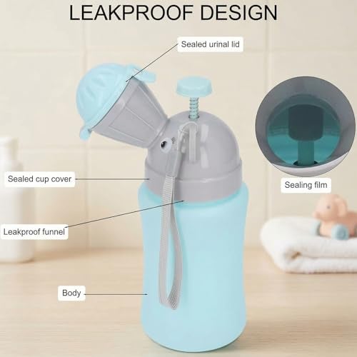 SYGA Portable Baby Potty Urinal Emergency Toilet for Camping Car Travel and Kid Potty Pee Training (Blue) - Image 4