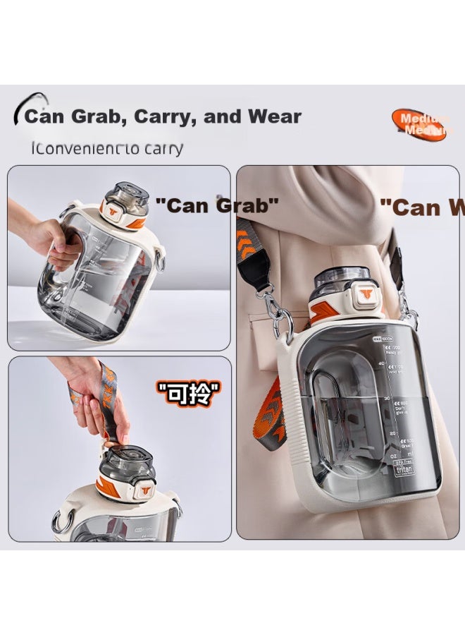 Cica Kids Large Capacity Tritan Water Bottle Uni Student Sports High Temperature Resistant Wide Mouth Summer Cup - Image 4