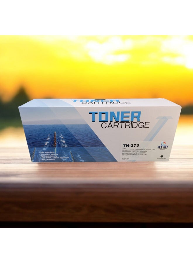 LET MY TN-273 BK (BLACK) LASER TONER CARTRIDGE FOR HL-L3210CW, HL-L3270CDW, DCP-L3551CDW, DCP-L3510CDW, MFC-L3750CDW Printer - Image 2