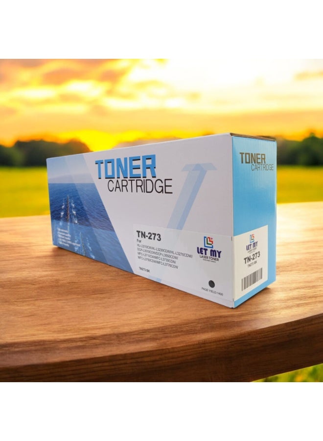 LET MY TN-273 BK (BLACK) LASER TONER CARTRIDGE FOR HL-L3210CW, HL-L3270CDW, DCP-L3551CDW, DCP-L3510CDW, MFC-L3750CDW Printer - Image 3
