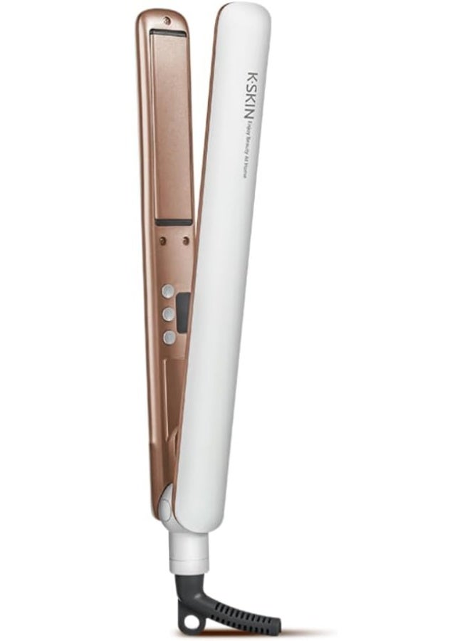 K.SKIN 2-in-1 Hair Styling Wand – Straightener & Curler with 9 Adjustable Temperature Levels, Fast Heating in 20s, Anion Technology for Smooth & Frizz-Free Hair - Image 1