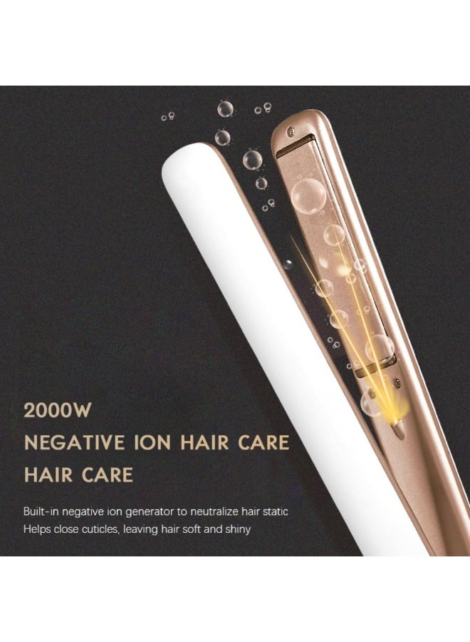 K.SKIN 2-in-1 Hair Styling Wand – Straightener & Curler with 9 Adjustable Temperature Levels, Fast Heating in 20s, Anion Technology for Smooth & Frizz-Free Hair - Image 2