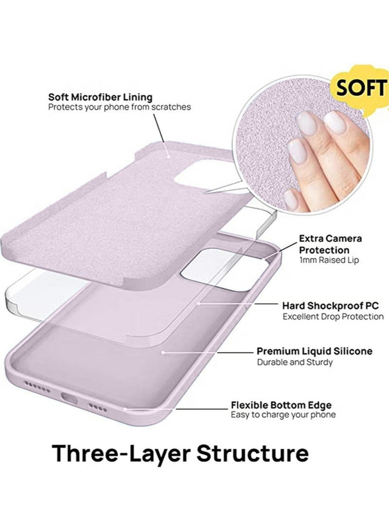 iPhone 15 Plus Mobile Case Cover with Soft Liquid Silicone Protection Anti-Scratch Shockproof Accessories Slim Protective Back Cover with Comfortable Hold Touch Feeling and Anti-fingerprint - Image 2