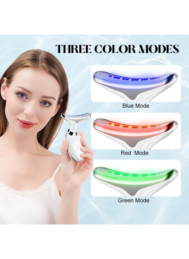 Neck Face Massager Face Sculpting Tool 3 Colour Modes and Vibration for Facial Massager for Double Chin - Image 3