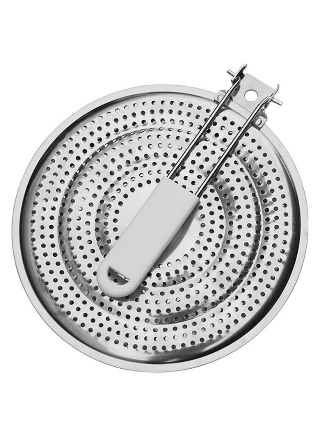 JCD Stainless Steel Heat Diffuser Simmer Plate with Foldable Handle for Electric and Gas Stoves - Image 4