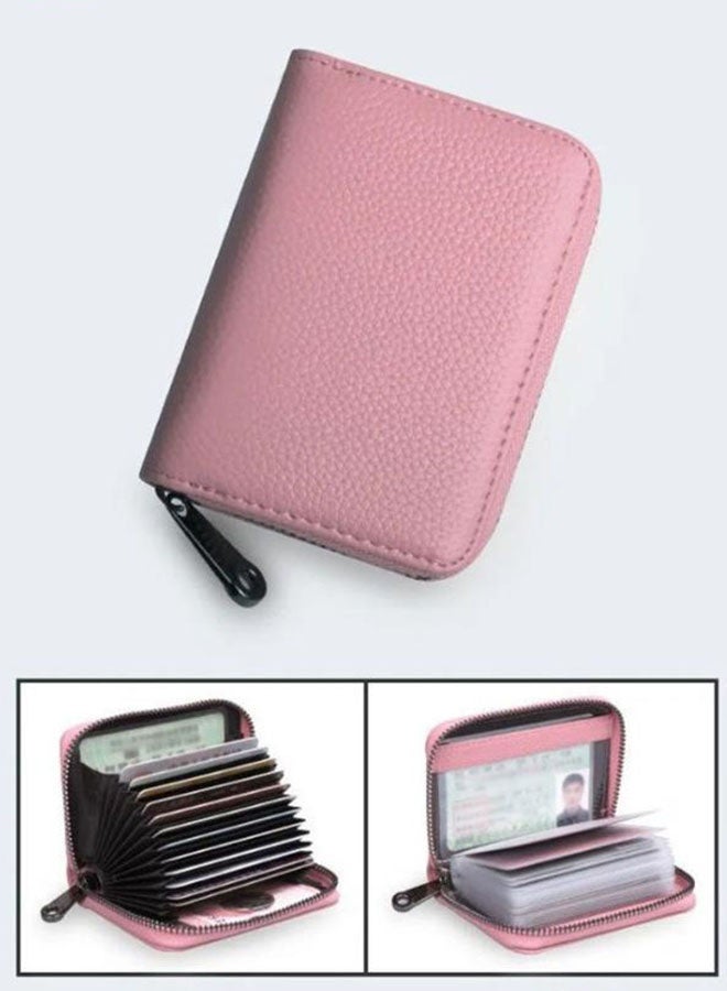 20-digit multi-function zipper card holder, large-capacity anti-degaussing bank card holder, compact and portable multi-card ID holder - Image 3