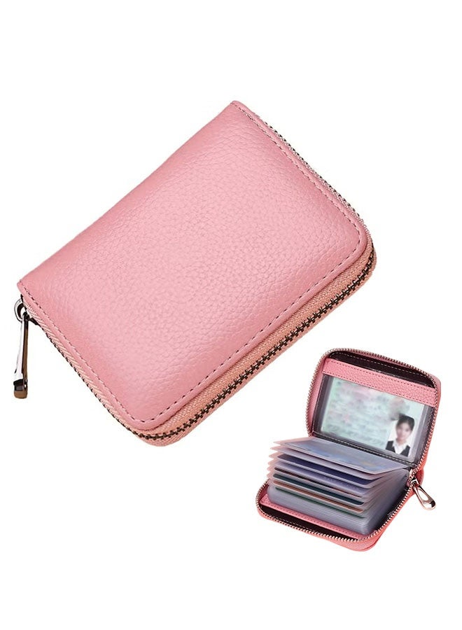 20-digit multi-function zipper card holder, large-capacity anti-degaussing bank card holder, compact and portable multi-card ID holder - Image 1