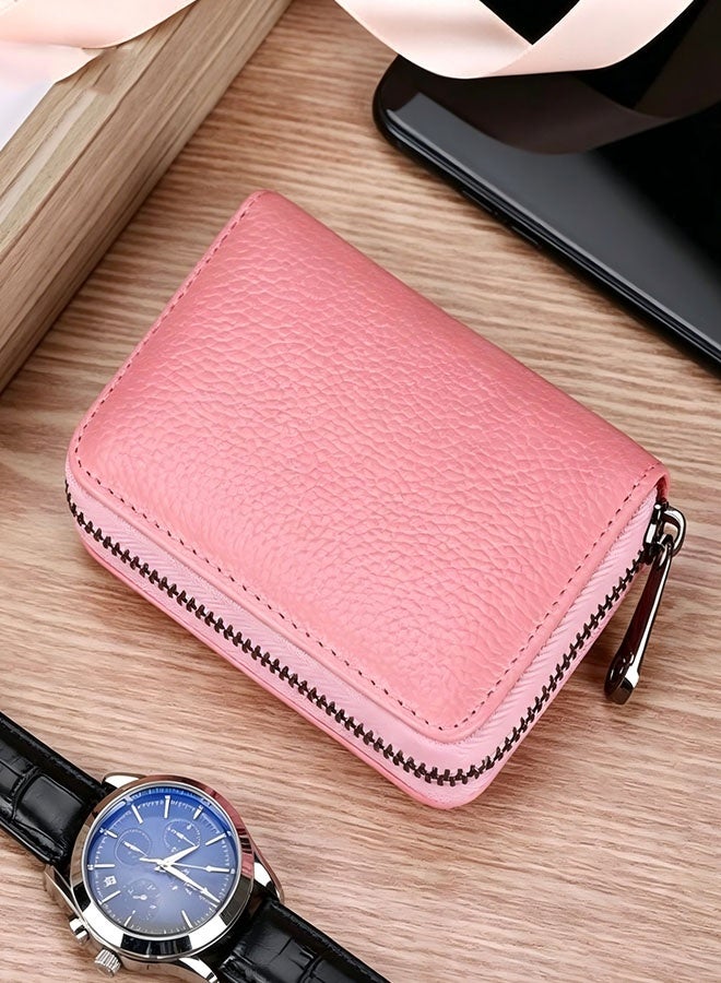 20-digit multi-function zipper card holder, large-capacity anti-degaussing bank card holder, compact and portable multi-card ID holder - Image 4