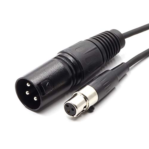 SiYear 3 Pin XLR Male Plug to 3 Socket Female Mini XLR Pro Lapel Microphone Cable -TA3-XLR Cable（65CM/25 inch - Image 2