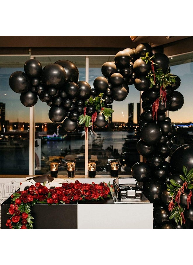 PartyWoo Black Balloons 100 Pcs 10 Inch Matte Black Balloons Black Balloons For Balloon Garland Or Balloon Arch As Party Decorations Birthday Decorations Retirement Party Decorations Blacky18  - Image 3
