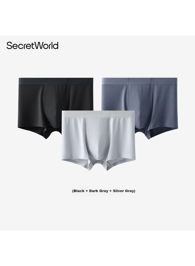 Secretworld Men's Underwear Pure Cotton Crotch High-end Genuine Modal Men's Boxer Shorts Anti-scrotal Moisture Ice Silk Men's Boxer Briefs - Image 5