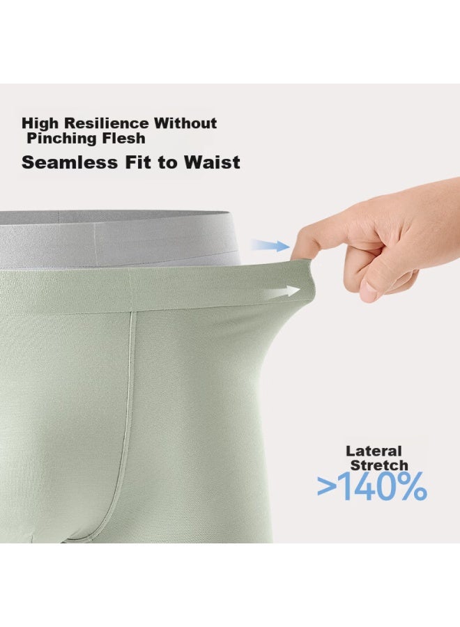 Secretworld Men's Underwear Pure Cotton Crotch High-end Genuine Modal Men's Boxer Shorts Anti-scrotal Moisture Ice Silk Men's Boxer Briefs - Image 2