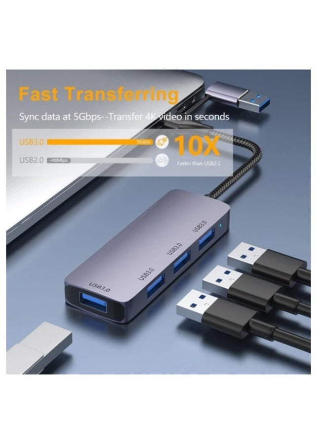 Haing 4 IN1 USB &TYPE-C HUB 4PORT - Image 3