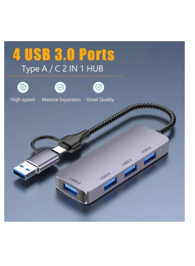 Haing 4 IN1 USB &TYPE-C HUB 4PORT - Image 4